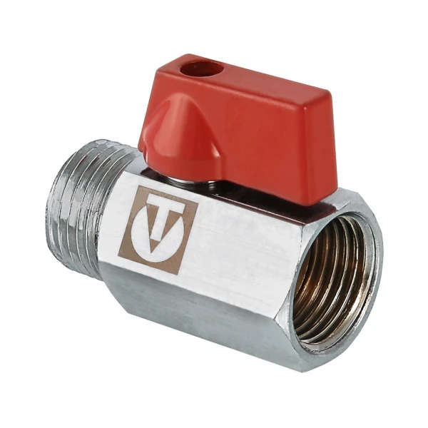 Кран шаровый VALTEC МИНИ 1/2" В/Н  бабочка VT.331.N.04