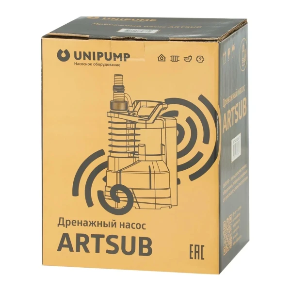 Насос дренажный  UNIPUMP - ARTSUB Q550  (550Вт. 8,5м.183л/м)